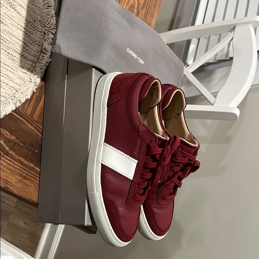 Axel Arigato Red and White Sneakers Casual Low-Top